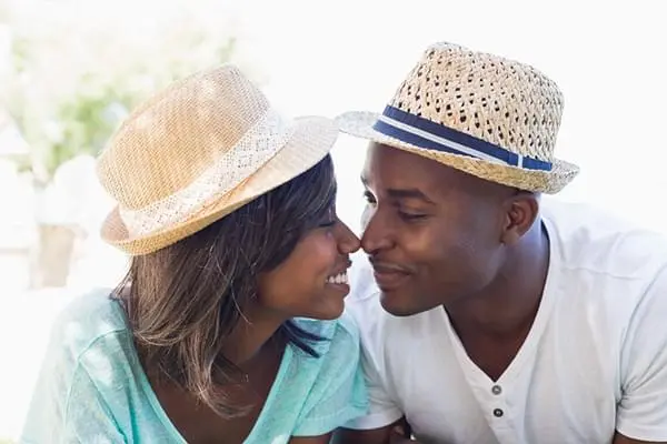 man cherishing his wife