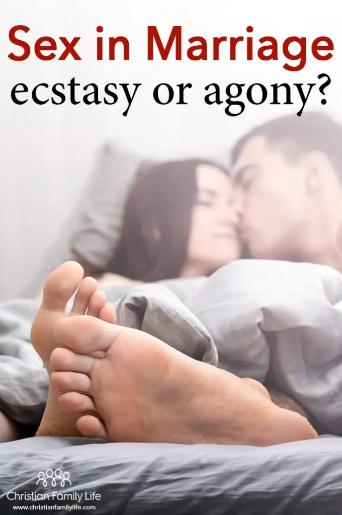 Is sex in your marriage ecstasy or agony? Marriage is a covenant between husband, wife, and God, and we’re to grow spiritually as a couple to help us keep the romantic ecstasy of sex alive and avoid the agony that leads to a sexless marriage or divorce.